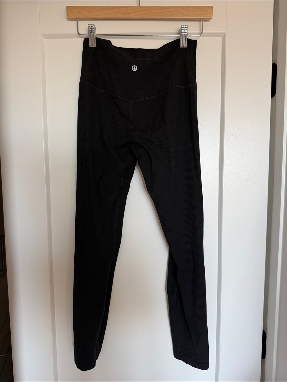 Lululemon Black High-Rise Active Leggings Ribbed